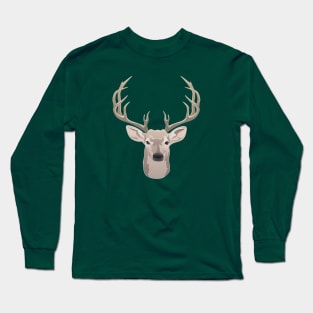 Beautiful buck with big antlers Long Sleeve T-Shirt